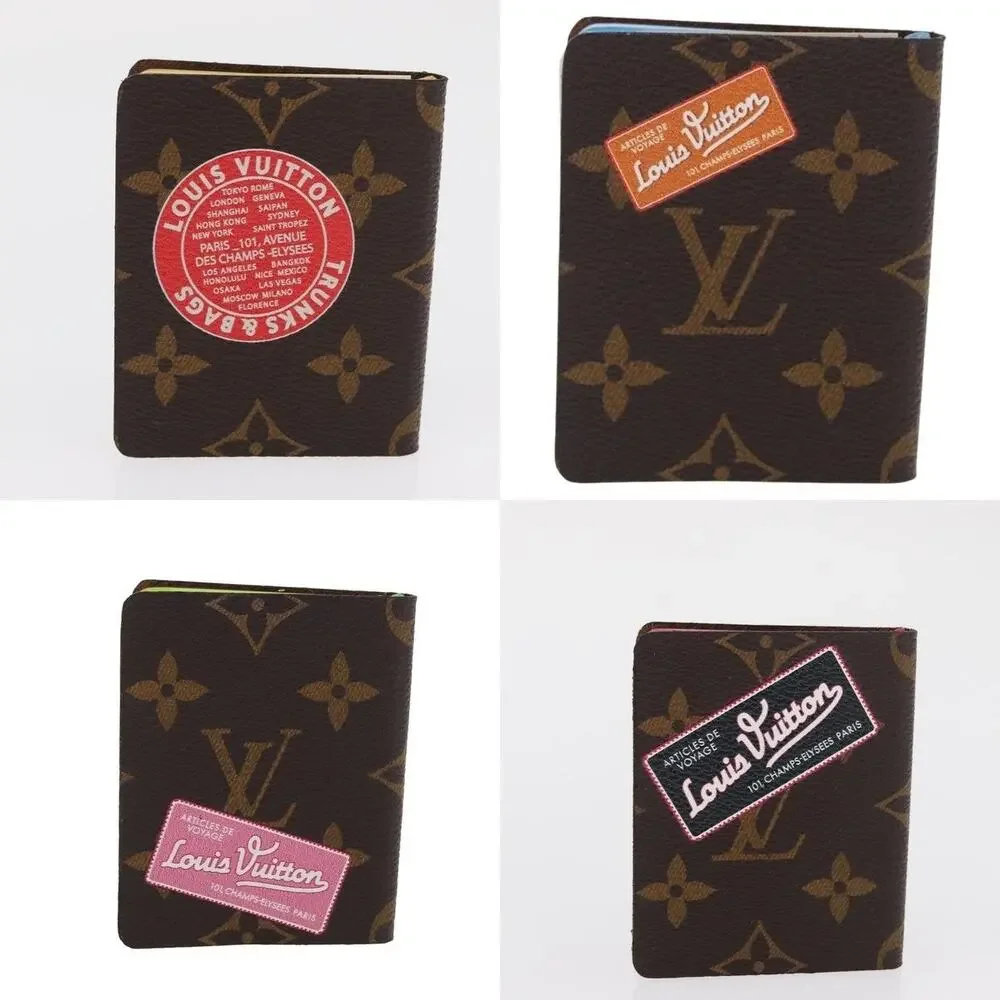 Louis Vuitton Monogram Note Mini Carnejour Planner 4 Book Set Brown